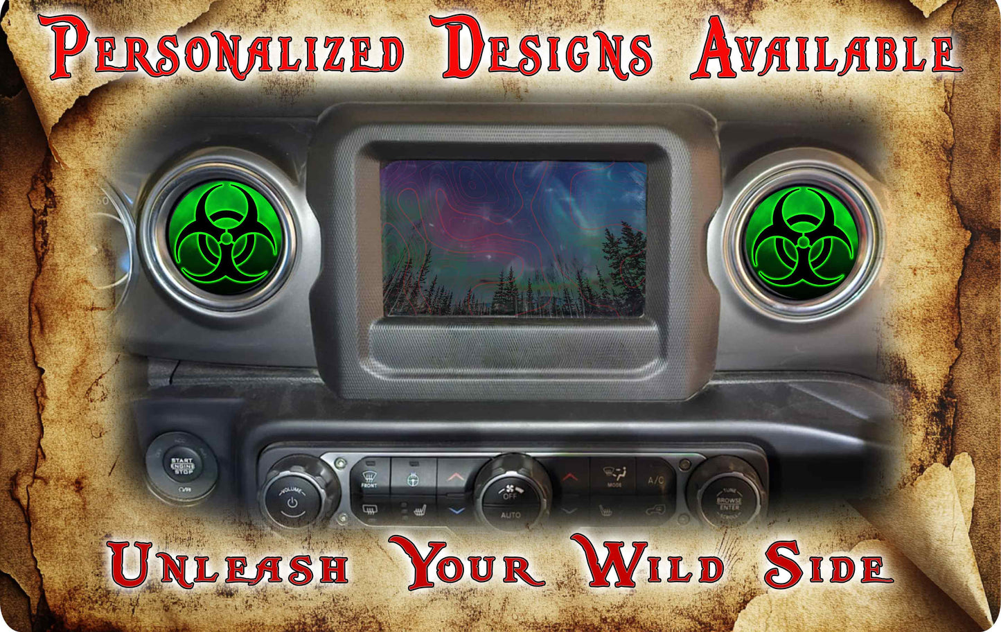 Steering wheel decal Bio hazard 150
