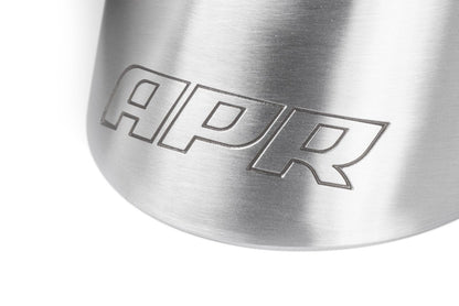 APR Double-Walled 3.5" Slash-Cut Tips (Brushed Silver) - Set of 2