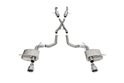 CORSA Performance Corsa 18-22 Dodge Durango SRT 392 Cat-Back 2.75in Dual Rear Exit Sport 4.5in Polished Tips 21197