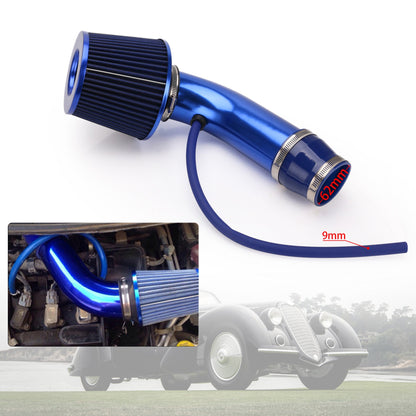 Universal 3-Inch Cold Air Intake Kit with Air Filter & Aluminum Pipe – Blue