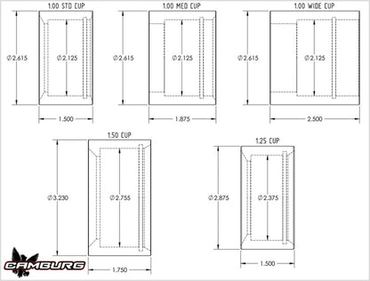 Camburg 1in. 4130 Uniball Cup (1.50in. width) CAM-040025