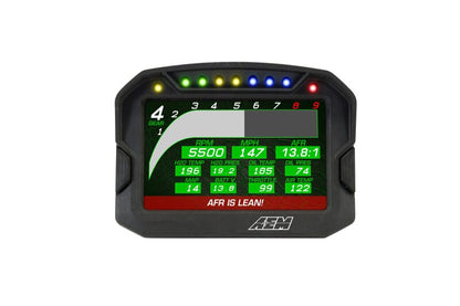 AEM CD-5LG Carbon Logging Digital Dash Display w/ Internal 10Hz GPS & Antenna