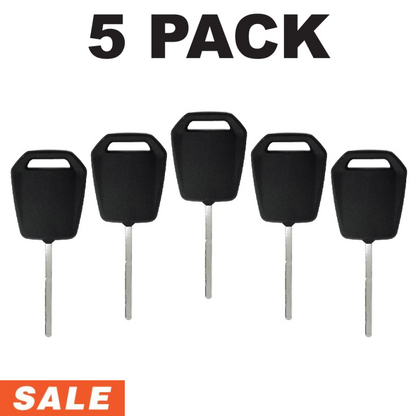 Ford HU101 Transponder Key w/ ID49 128 Bit Chip | Aftermarket (5 Pack)