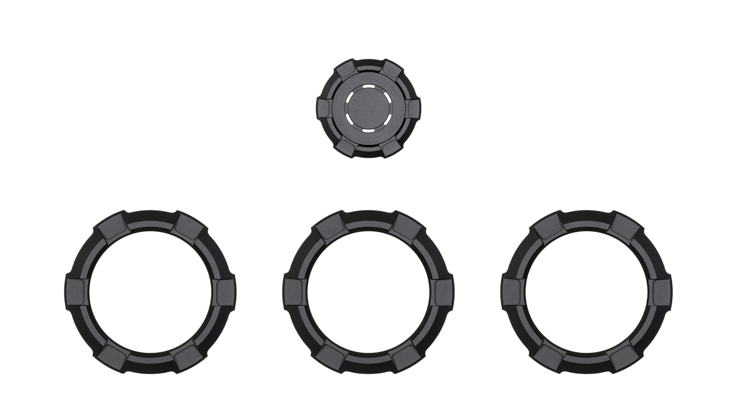V2 Radio Knob + Drive Mode Knob + Climate Knobs (2024+ Tacoma / 2025+ 4Runner) - BLACK