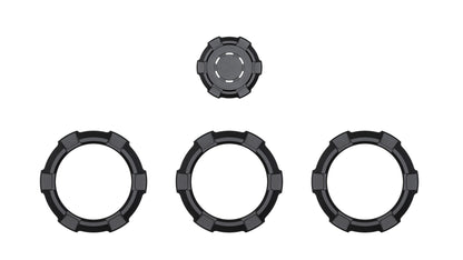 V2 Radio Knob + Drive Mode Knob + Climate Knobs (2024+ Tacoma / 2025+ 4Runner) - BLACK