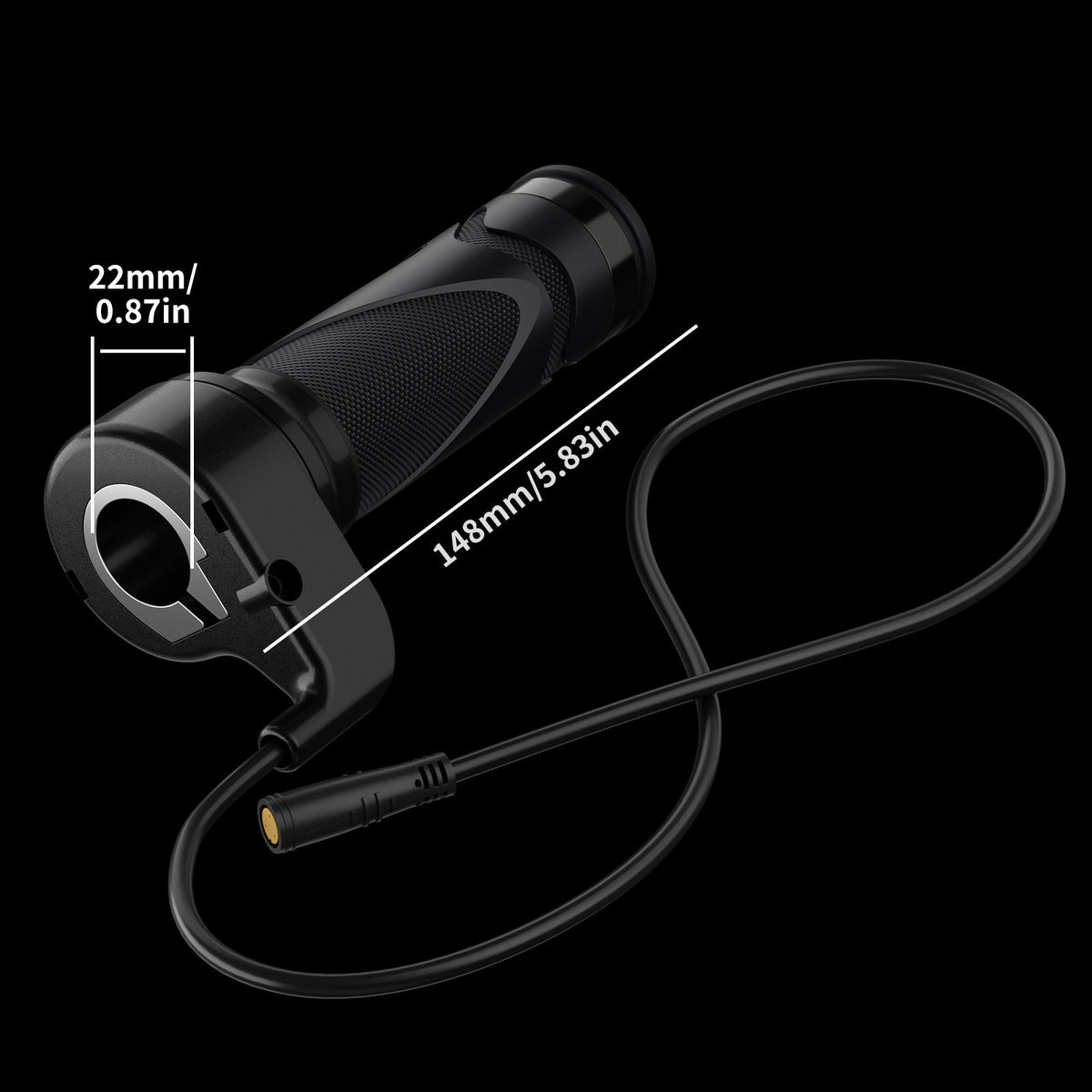 Stealth Twist Grip Throttle for Super73 | 3-Pin Female Connector