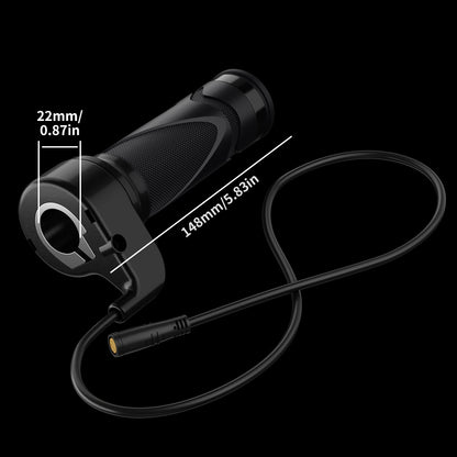 Stealth Twist Grip Throttle for Super73 | 3-Pin Female Connector