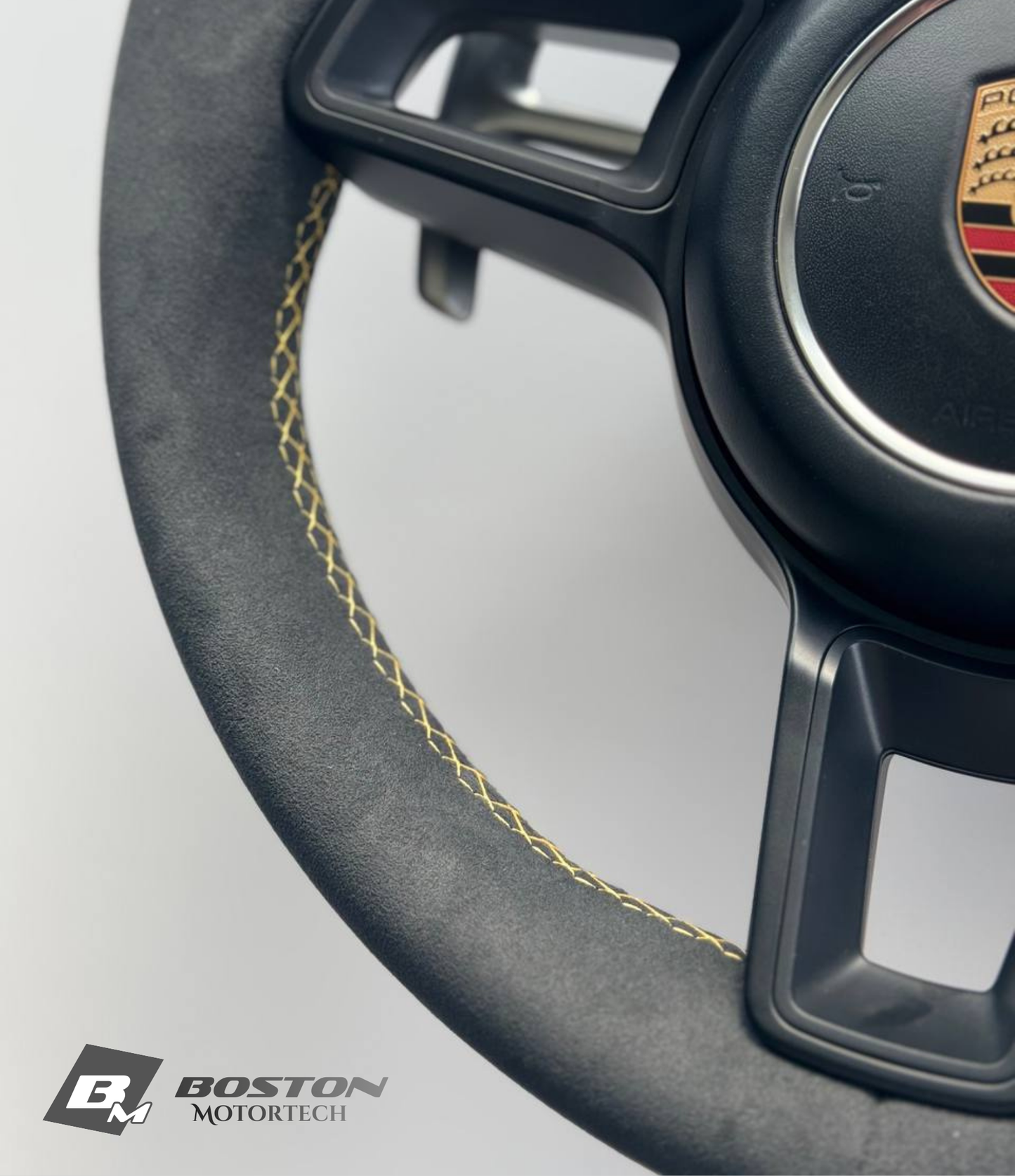 Genuine Porsche 991.2 Steering Wheel Full Set in Yellow