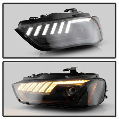 Spyder 13-16 Audi A4/S4 HID Model Only Projector Headlights - Black PRO-YD-AA413HIDSI-BK 5088338