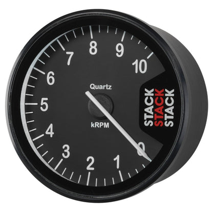Autometer Stack Clubman Tachometer 80mm 0-10K RPM - Black ST200-010
