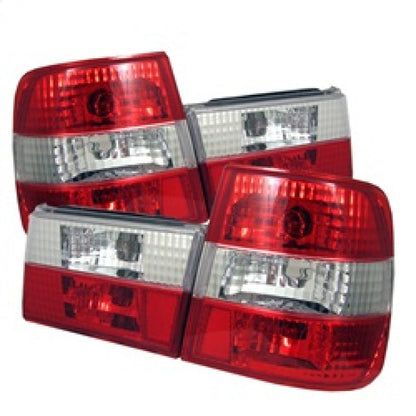 Spyder BMW E34 5-Series 88-95 Euro Style Tail Lights Red Clear ALT-YD-BE3488-RC 5000491