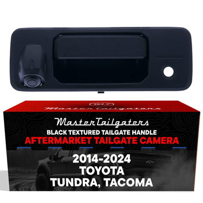 Toyota Tundra (2014-2024), Tacoma (2016-2024) Black Replacement Tailgate Handle with Backup Camera
