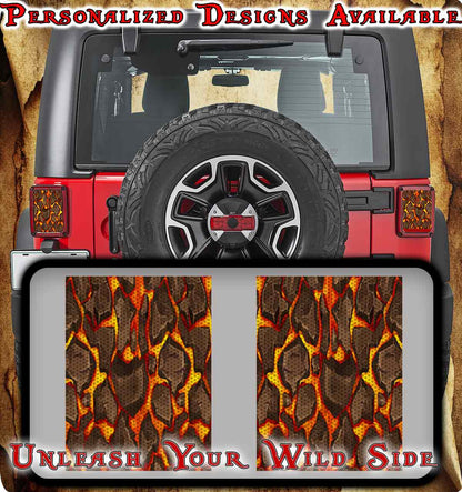 Lava taillights cover decal 47