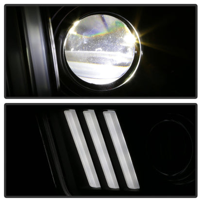 Spyder Ford Mustang 05-08 V2 High-Power LED Headlights - Black PRO-YD-FM05AP-BK 5088192