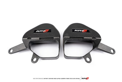 AMS Performance Infiniti 17+ Q60 / 16+ Q50 3.0TT Alpha Matte Carbon Intake Covers ALP.28.06.0004-1