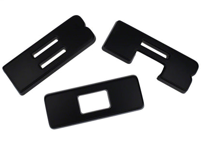 Ford Racing 2021+ Bronco Grille Lettering Overlay Kit - Black M-1447-BLMB