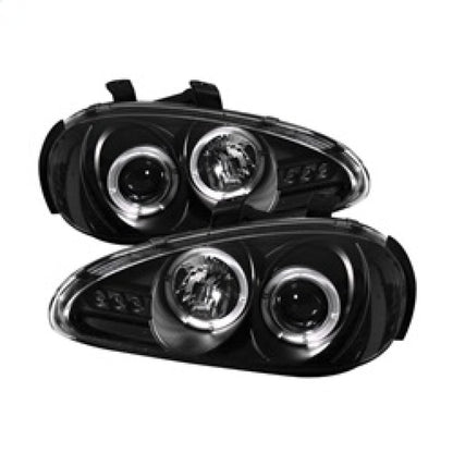 Spyder Mazda MX3 92-96 Projector Headlights LED Halo LED Black High H1 Low H1 PRO-YD-MMX392-HL-BK 5011503