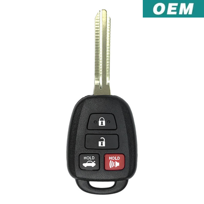 Toyota Corolla Camry OEM 4 Button Remote Head Key 2014-2019 HYQ12BDM | HYQ12BEL (H-Chip)