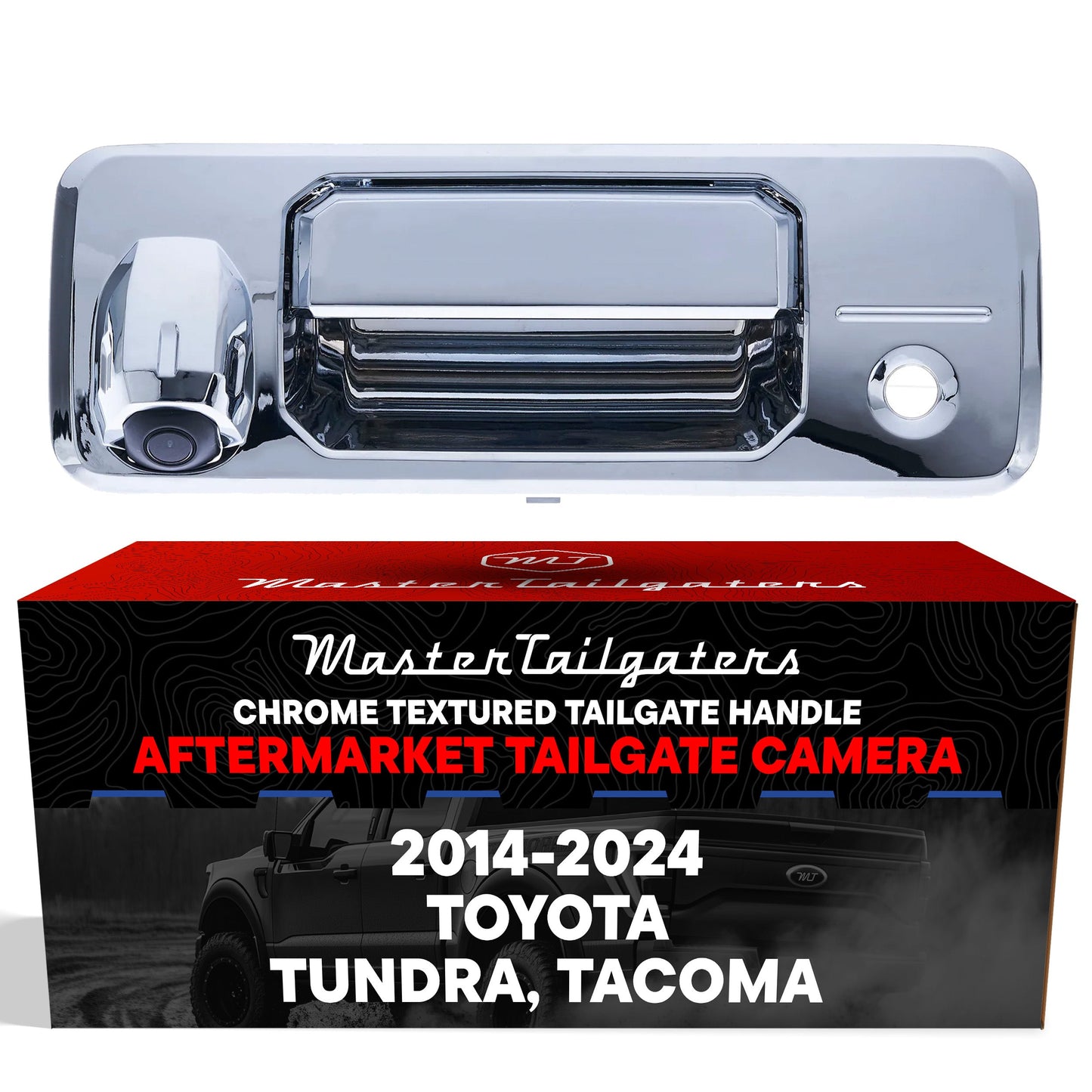 Toyota Tacoma (2016-2024) Chrome Replacement Tailgate Handle with Backup Camera
