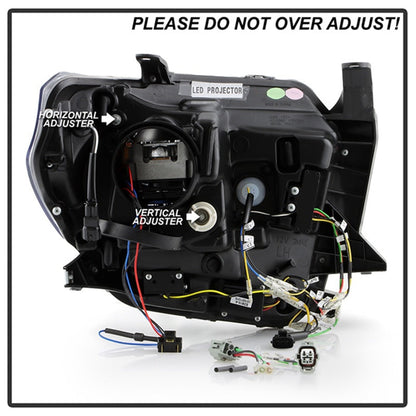 SPYDER Apex 14-21 Toyota Tundra High-Power LED Module Headlights - Black (PRO-YD-TTU14V2AP-SBSEQ-BK) 5088727