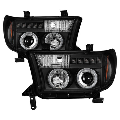 Spyder Toyota Tundra 07-133 Projector Headlights LED Halo LED Blk PRO-YD-TTU07-HL-BK 5012029