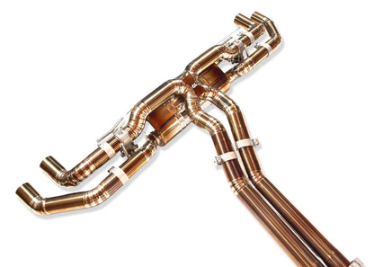 Yonristic Audi RS Q8 Exhaust VANTA Edition Valved Catback Double X-Pipe 3"