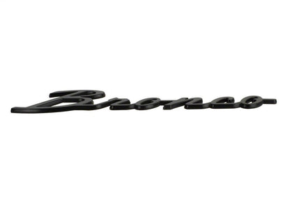 Ford Racing 2021+ Bronco Classic Script Fender Badges - Matte Black (Pair) M-1447-BSMB