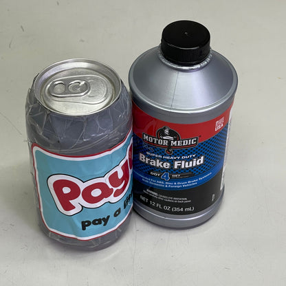 MOTOR MEDIC (6 PACK) Super Heavy Duty Dot 4 Brake Fluid 12 fl oz Grey M4512