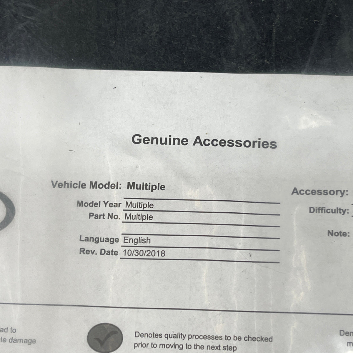 KIA Niro Cargo Mat Carpeted Cargo Liner G5. 12AC2. 0 FH G5F12-AC200