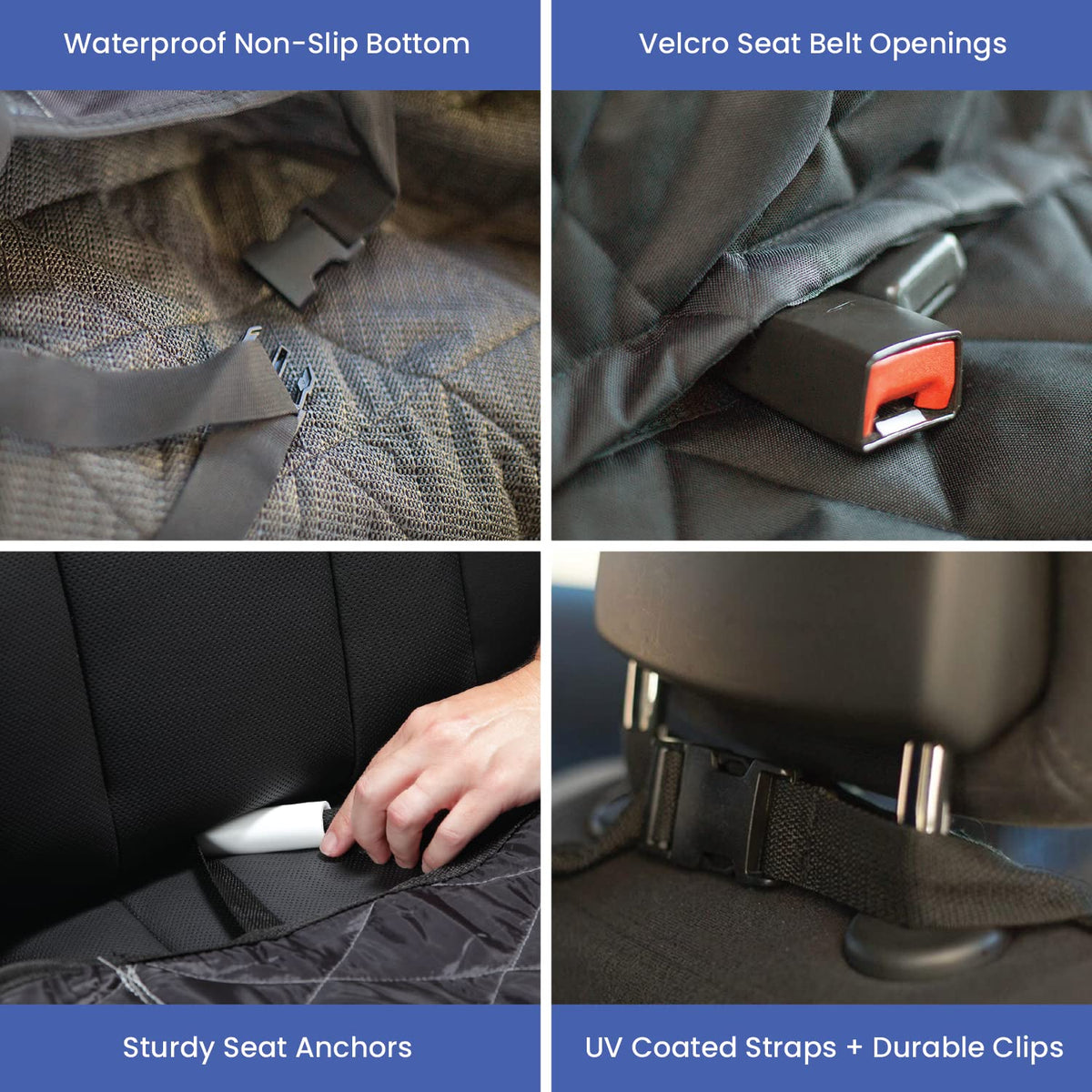 Dog Rear Seat Cover with Hammock - Regular