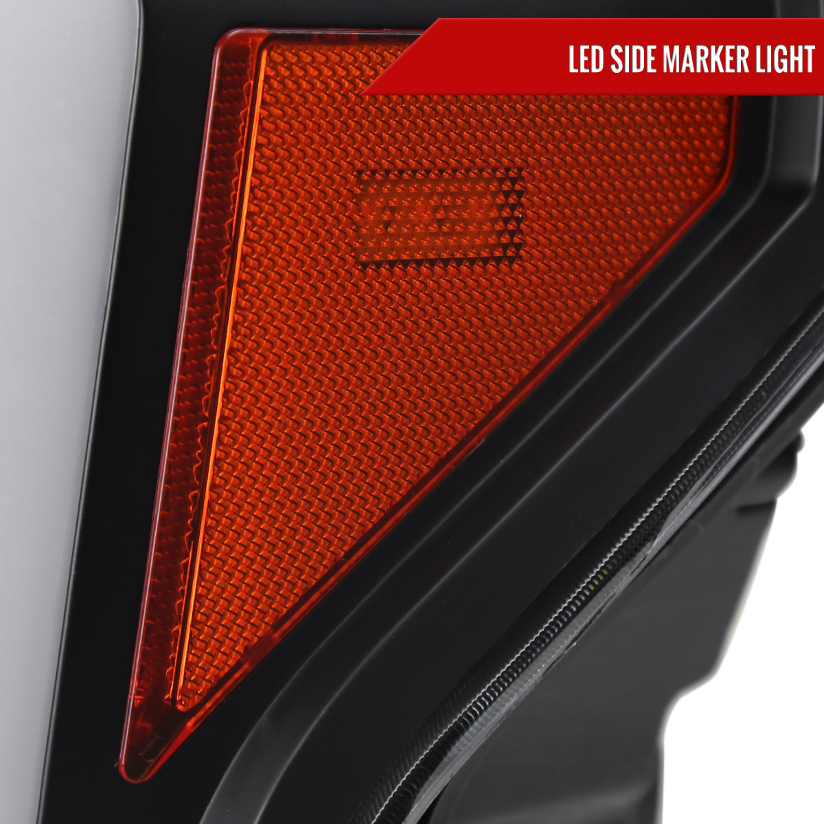 2018-2020 Ford F-150 Projector Headlights w/ Amber LED Sequential Turn Signal Lights (Matte Black Housing / Clear Lens)
