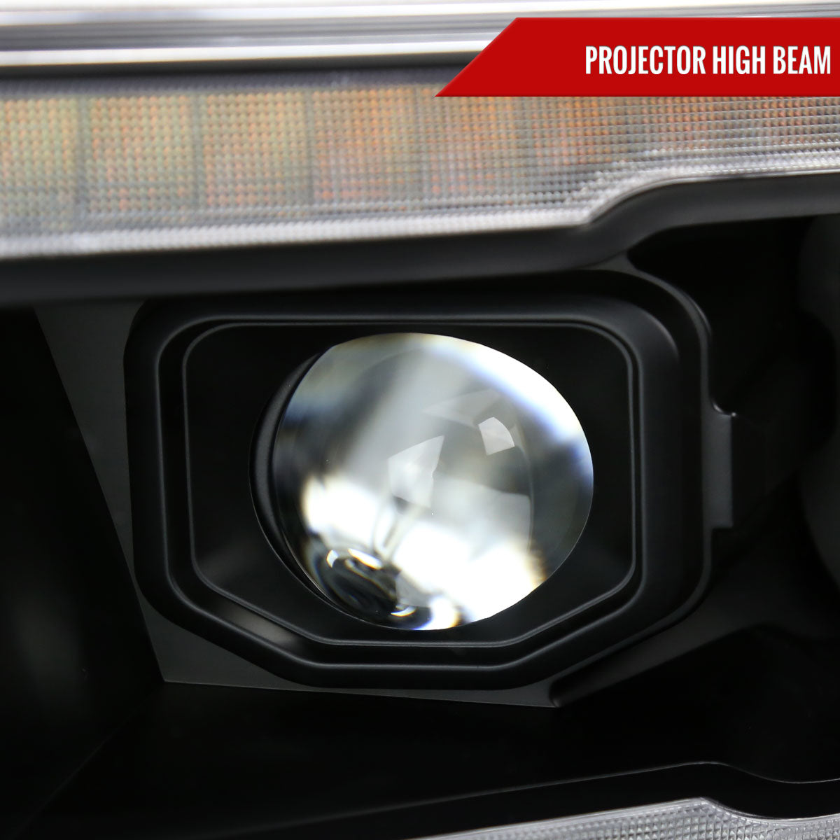 2019â€“2024 Dodge RAM 1500 Projector Headlights w/ Amber LED Sequential Turn Signals & Startup Animation (Matte Black Housing / Clear Lens)