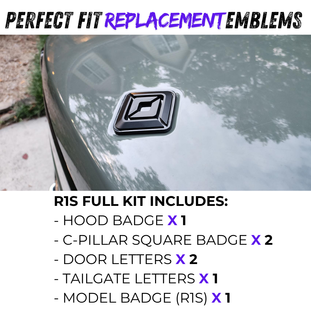 Full Emblem Set - Matte Black | Rivian R1S