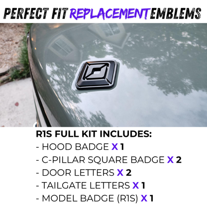 Full Emblem Set - Matte Black | Rivian R1S
