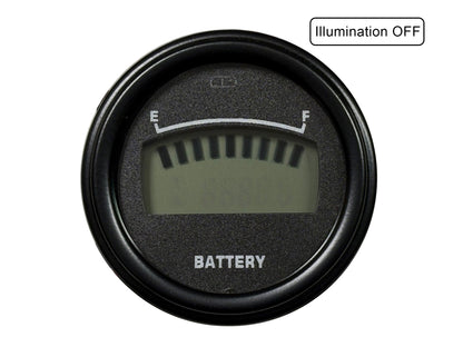 Golf Cart Battery Meter-state of Charge Meter 48 Volt 2-1/16" Lithium / LifePo4 Digital Bar Graph 48v