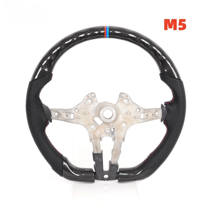 Real Carbon Fiber M Sport Steering Wheel for BMW 5 Series, 6 Series, 7 Series, M5 & M8