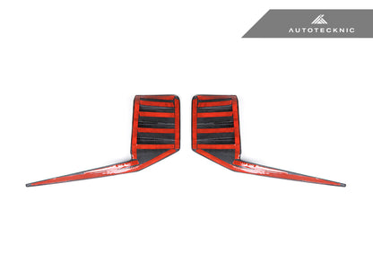 AutoTecknic Dry Carbon Rear Bumper Trim Set - BMW G87 M2