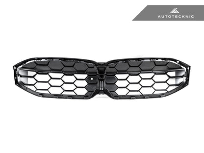 AutoTecknic Gloss Black Honeycomb Front Grille - BMW G20 3-Series LCI