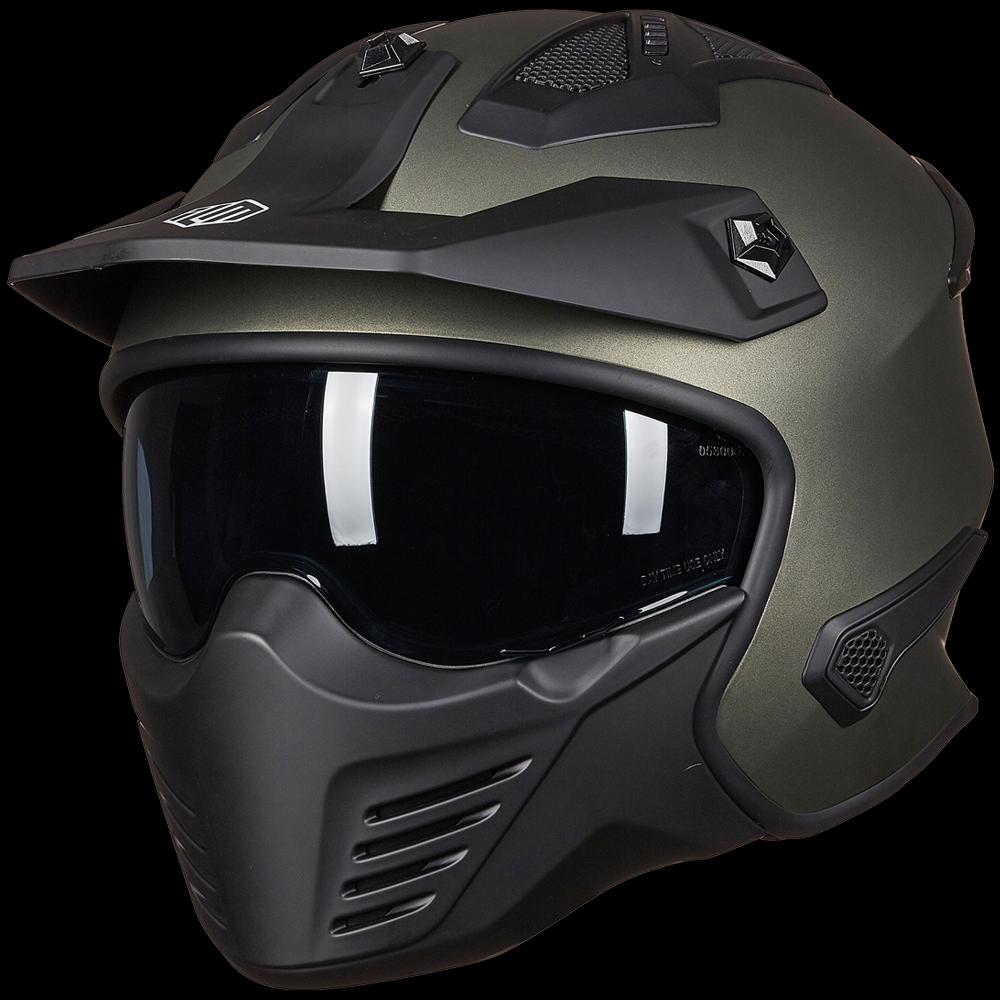ILM Open Face Motorcycle 3/4 Half Helmet Model 726X
