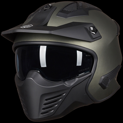 ILM Open Face Motorcycle 3/4 Half Helmet Model 726X
