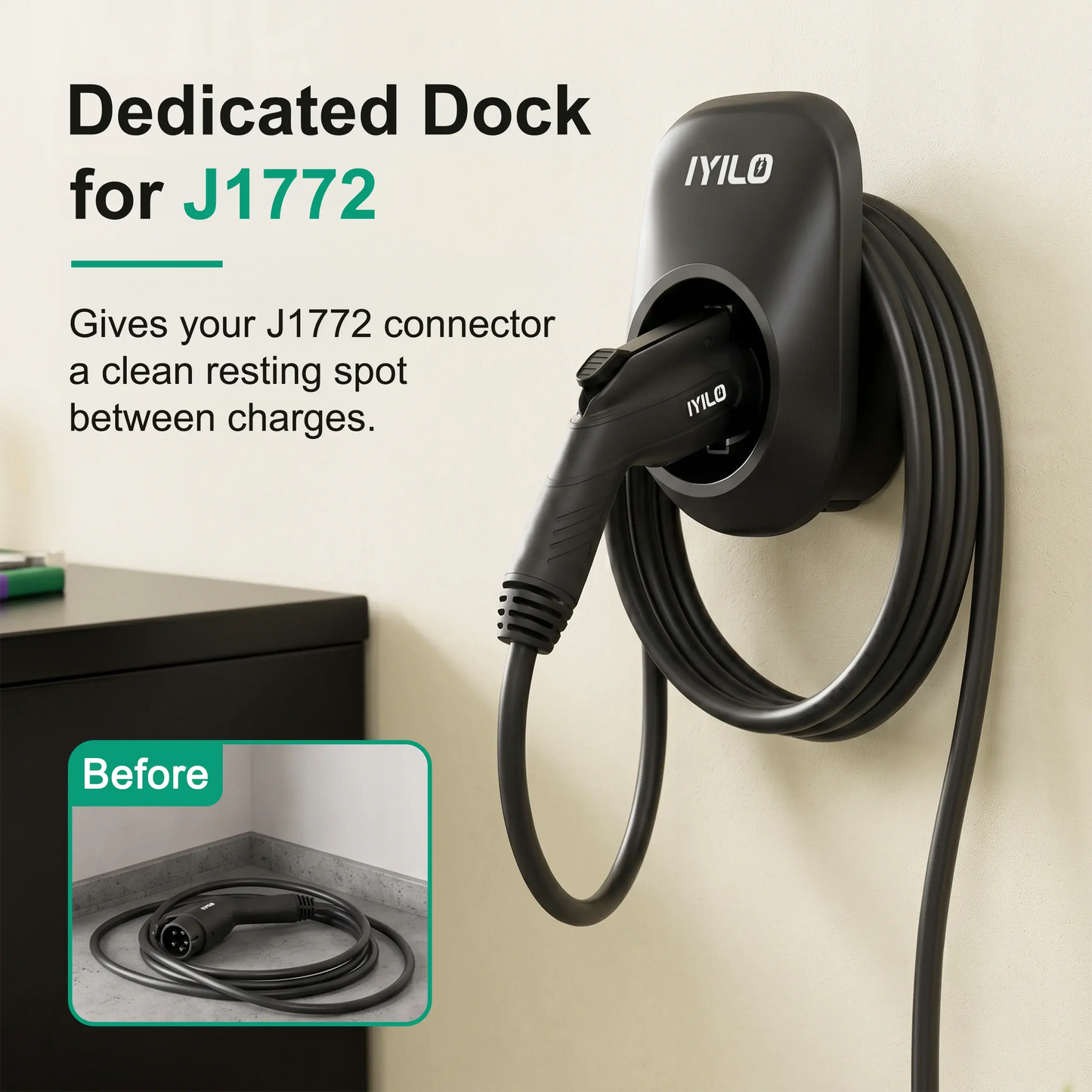 IYILO J1772 EV Charger Connector Holster