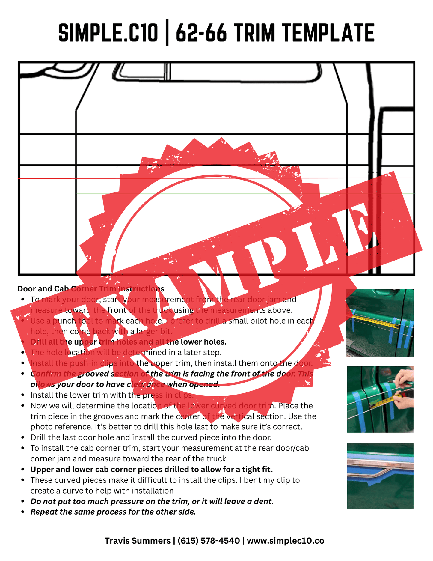 62-66 Trim Template