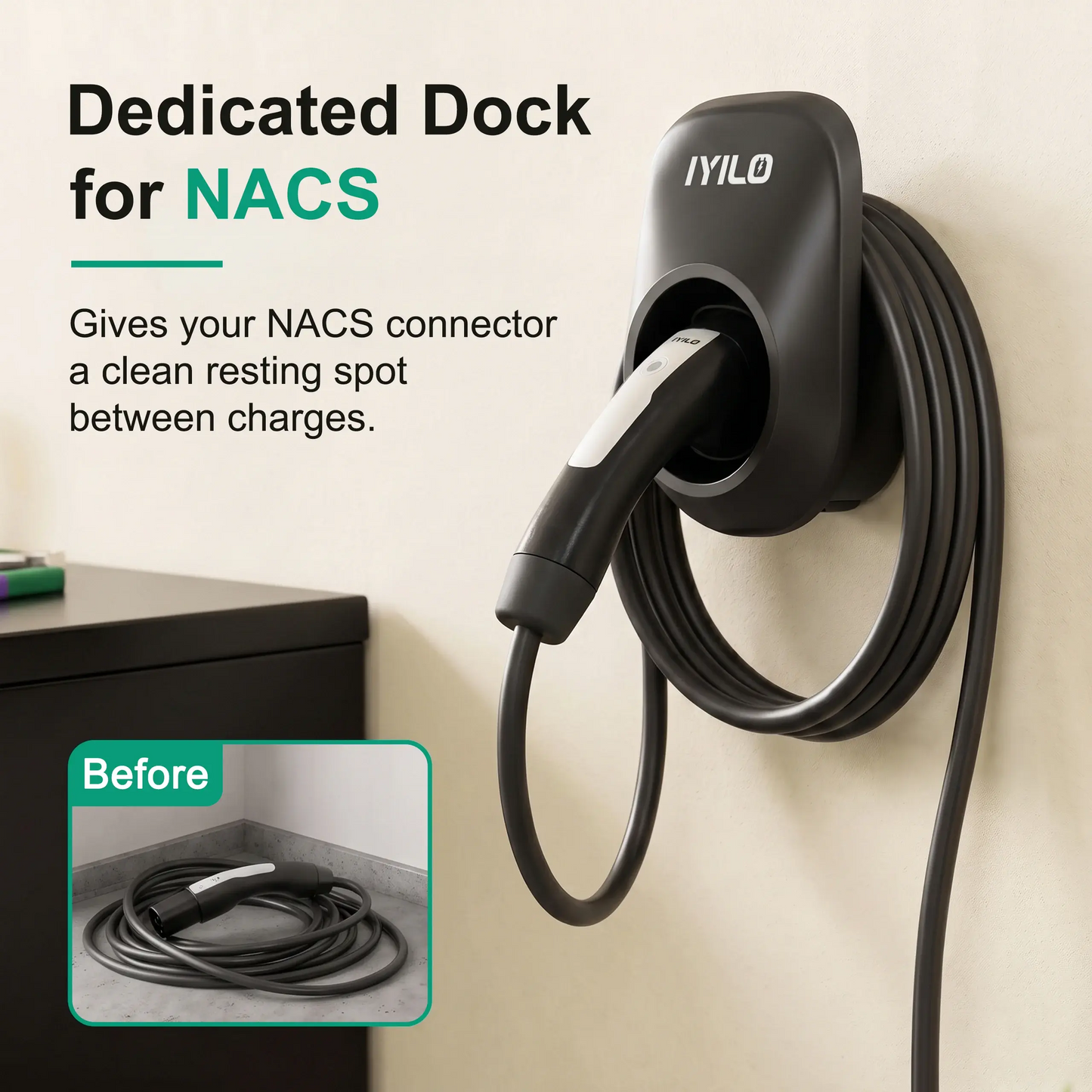 IYILO J3400 EV Charger Connector Holster