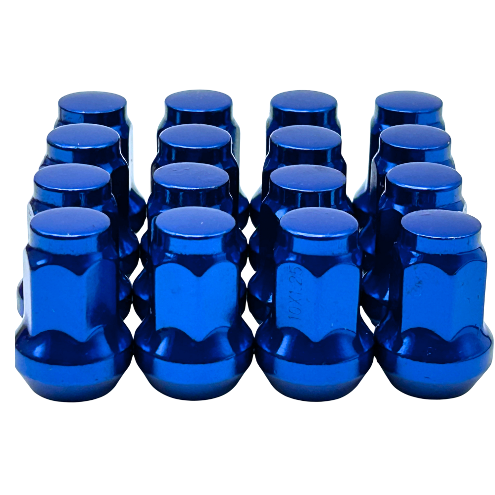 16 Pack M10x1.25 Closed End Tapered Colored ATV UTV Lug Nuts