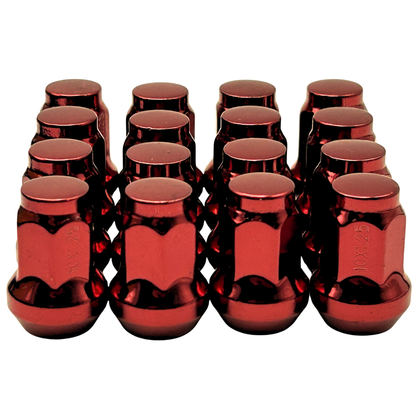 16 Pack M10x1.25 Closed End Tapered Colored ATV UTV Lug Nuts