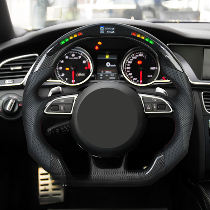 LED Carbon Fiber Steering Wheel for Audi RS / S Models 2012-2021