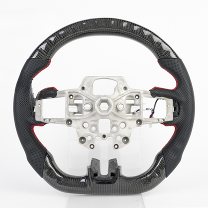 Real Carbon Fiber LED Steering Wheel for Ford Mustang EcoBoost, GT & Shelby GT350 GT500 2015-2017