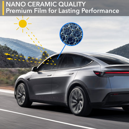 Nano Ceramic Windows Tint | Tesla Model Y Juniper 2026-2027