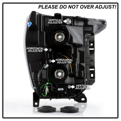 SPYDER Signature 20-21 Ford F150 (Halogen Model) Proj. Headlights - Black (PRO-YD-FF15021HALSI-BK) 5088703