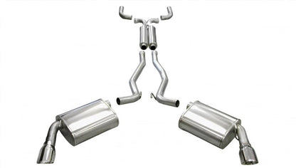 Corsa Performance 10-14 Chevrolet Camaro Convertible RS 3.6L V6 Polished Sport Cat-Back
